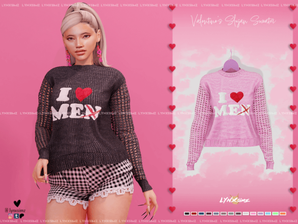 Valentine's Slogan Sweater