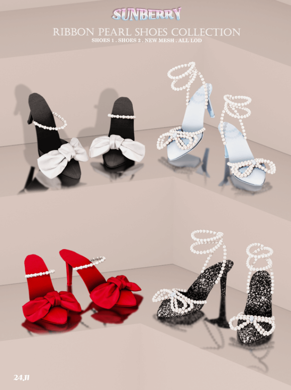 Ribbon Pearl Shoes Collection