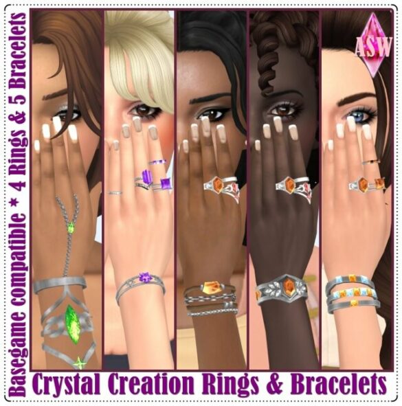Crystal Creation Rings & Bracelets