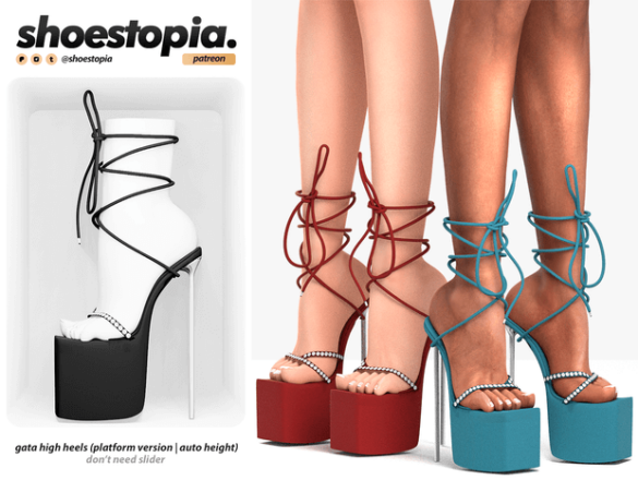 gata high heels - CC The Sims