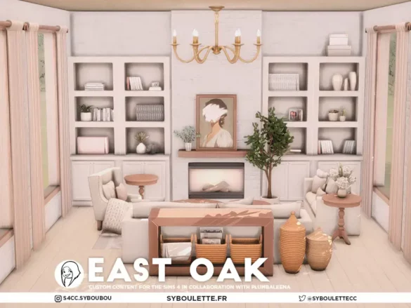 EAST OAK LIVING CC SIMS 4