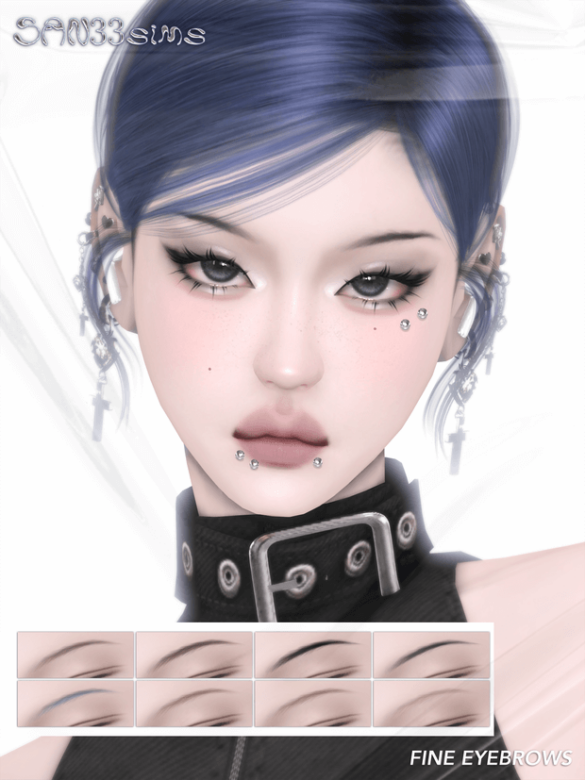 Fine-Eyebrows - CC The Sims