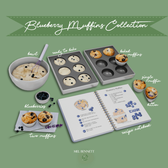 Sims 4 Blueberry Muffins Collection