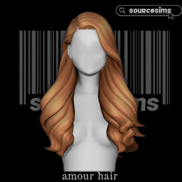 AMOUR HAIR BY SOURCESIMS