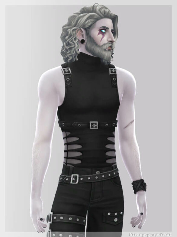 goth galore harness top