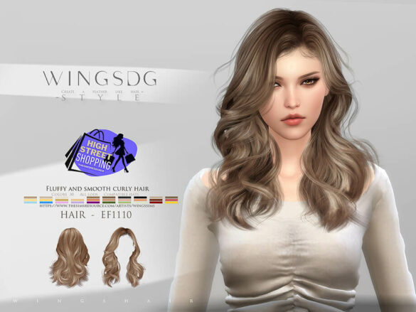 WINGS-EF1110-Fluffy and smooth curly hair