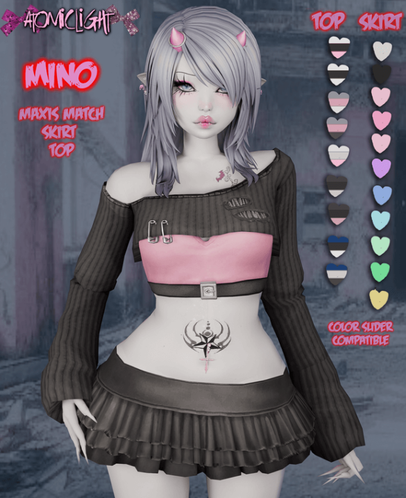 Mino top and skirt