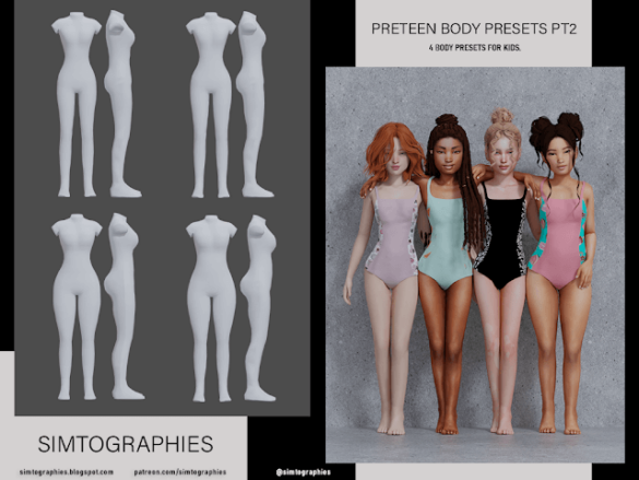 Preteen Body Presets Part 2