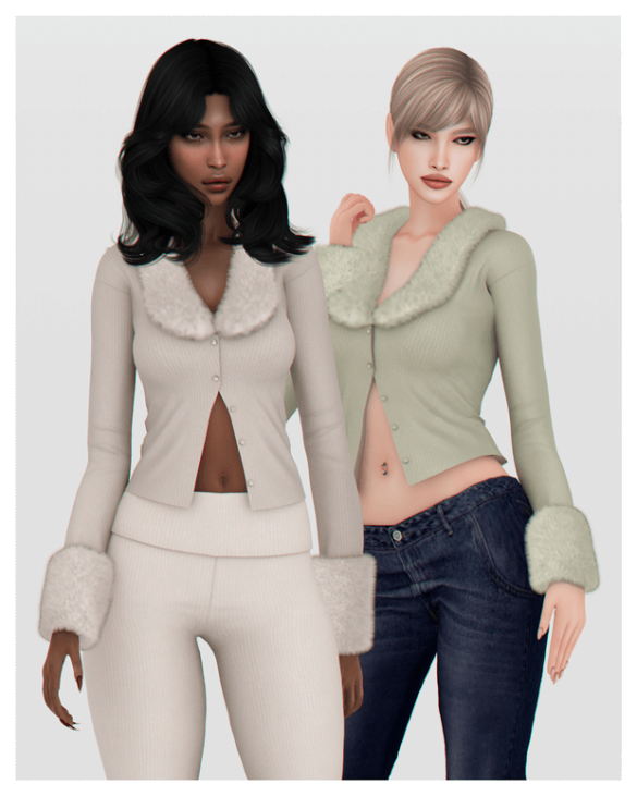 Angie Fur Cardigan