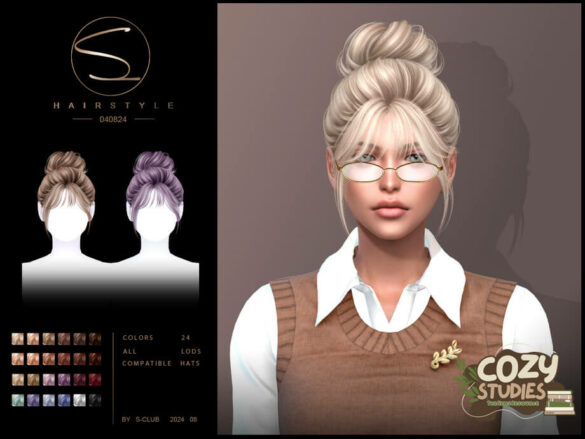 Cozy Studies UPDO hairstyle 040824