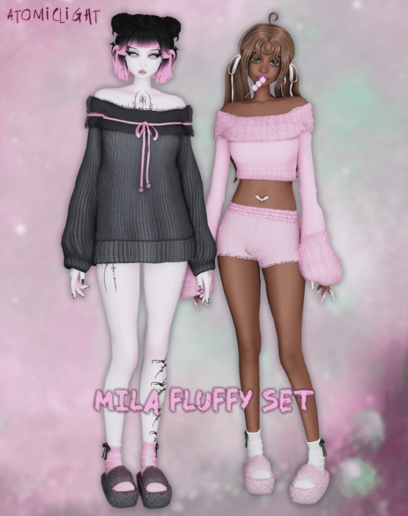 mila fluffy set