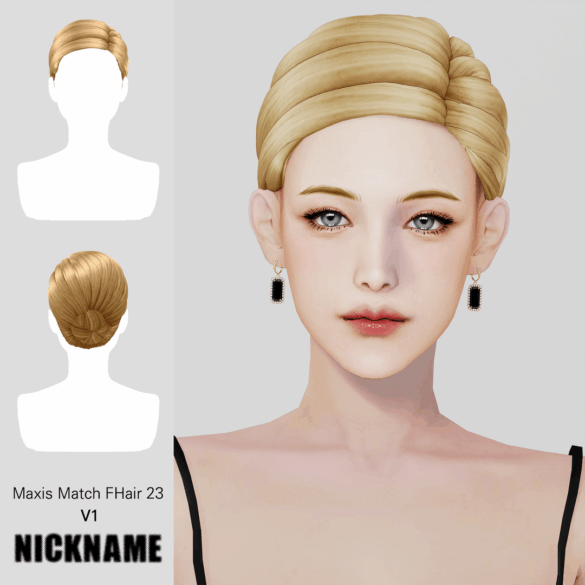 Maxis Match FHair 023 V1